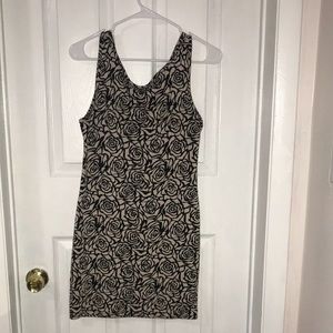 Black and Cream Dress